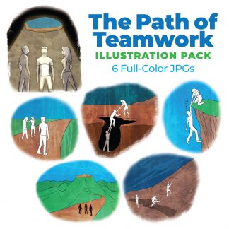 The Path of Teamwork Illustration Pack