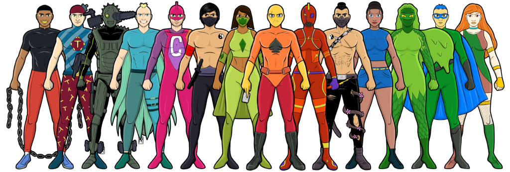the heroes of superior island all published characters so far