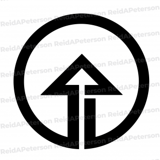 Hi-Res JPG Stock Image "Circle Arrow Emblem Logo Design"