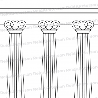 Hi-Res JPG Stock Image "Columns Pillars Roman Capital Three"