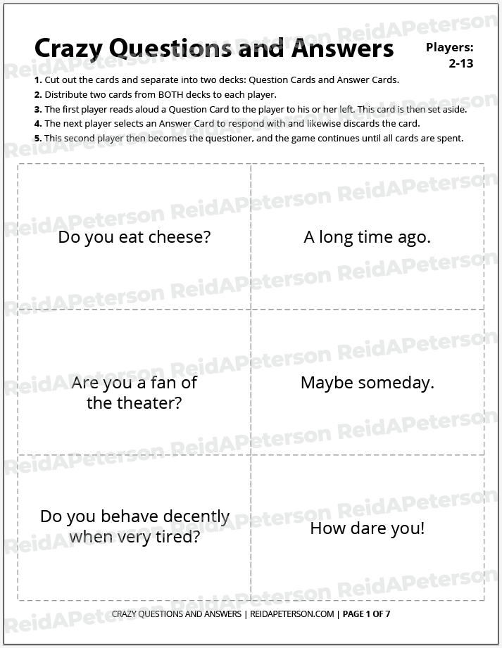 Crazy Questions and Answers - Image 2