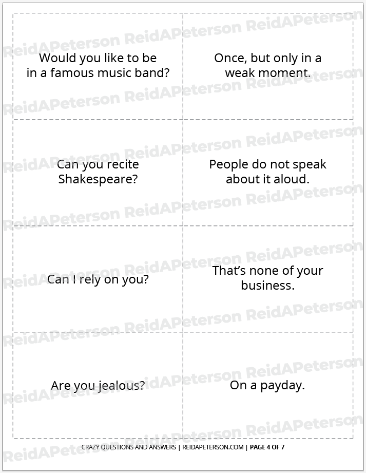 Crazy Questions and Answers - Image 5