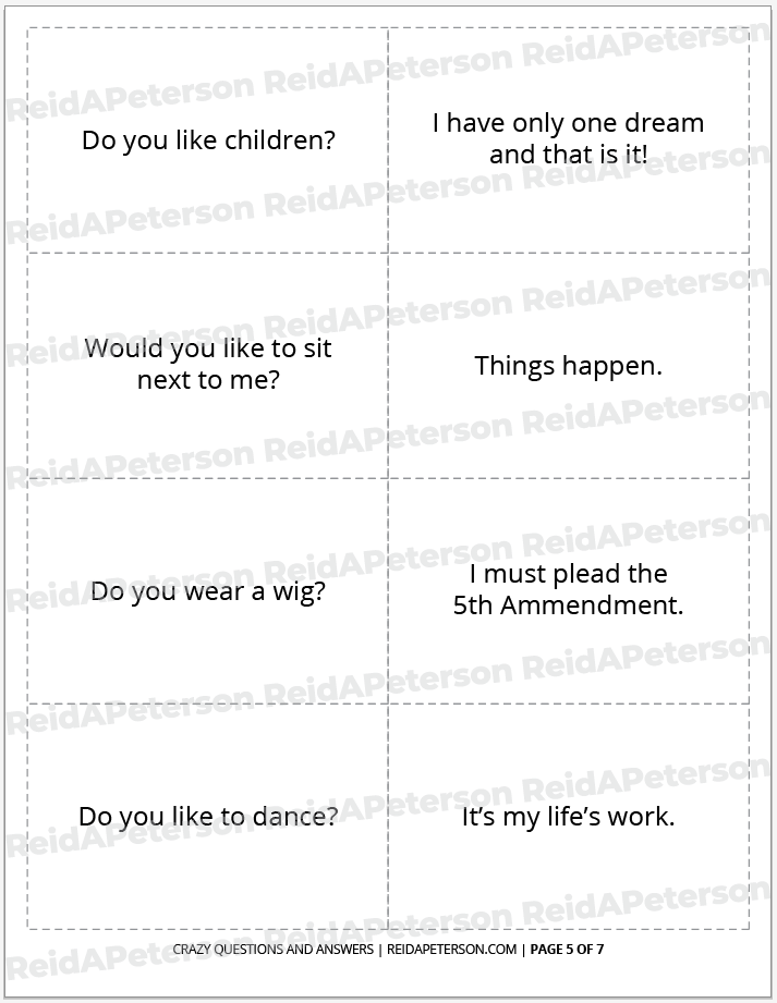 Crazy Questions and Answers - Image 6