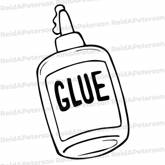 Hi-Res JPG Stock Image "Glue Bottle Adhesive Oozing Sticky"
