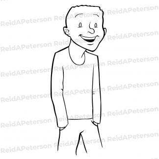 Hi-Res JPG Stock Image "Man Guy Hands Pockets Smiling"