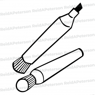 Hi-Res JPG Stock Image "Markers Two Ink Dry Erase"