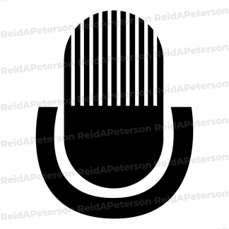 image of a stylized microphone