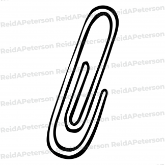 image of a single paperclip