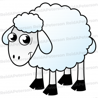 image of a cartoon lamb