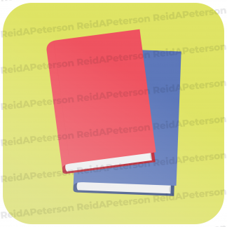 image of two books against a green background