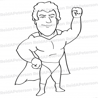 image of cartoon superhero