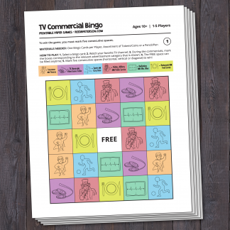 TV Commercial Bingo